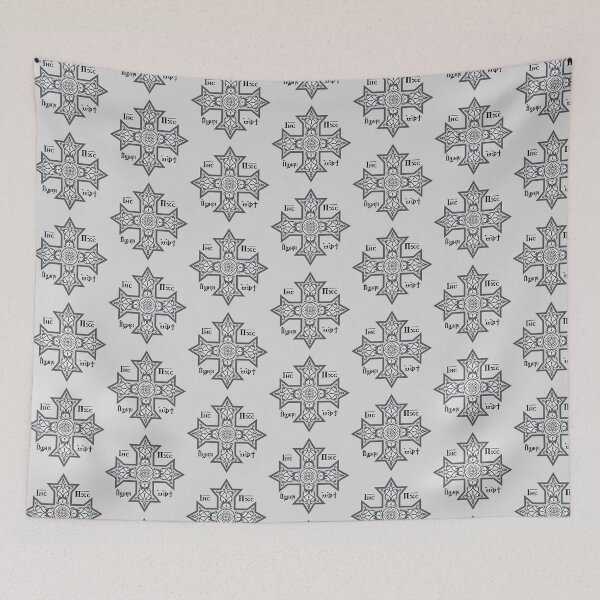 Item preview, Coptic Cross Grey Icon designed and sold by sifis.