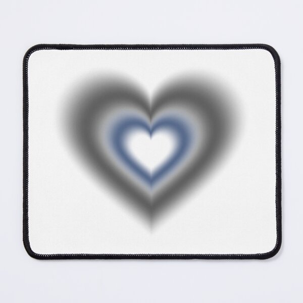 Item preview, Black and dark blue blurry hearts designed and sold by serenebookworm.