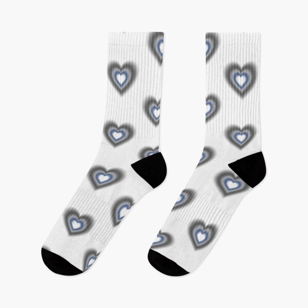 Item preview, Black and dark blue blurry hearts designed and sold by serenebookworm.