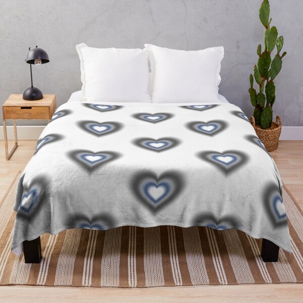 Item preview, Black and dark blue blurry hearts designed and sold by serenebookworm.