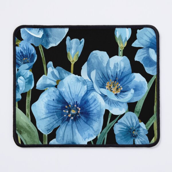 Item preview,  Blue flowers watercolor  designed and sold by uunaa.