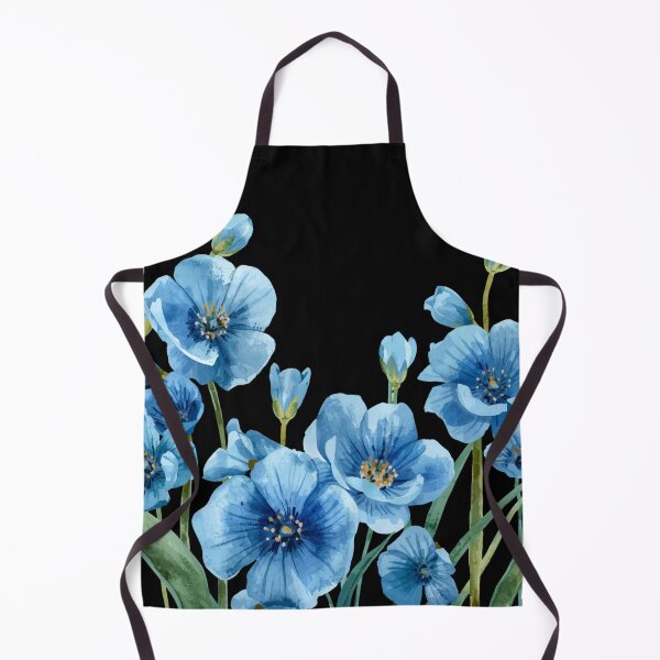 Item preview, Blue flowers watercolor designed and sold by uunaa.