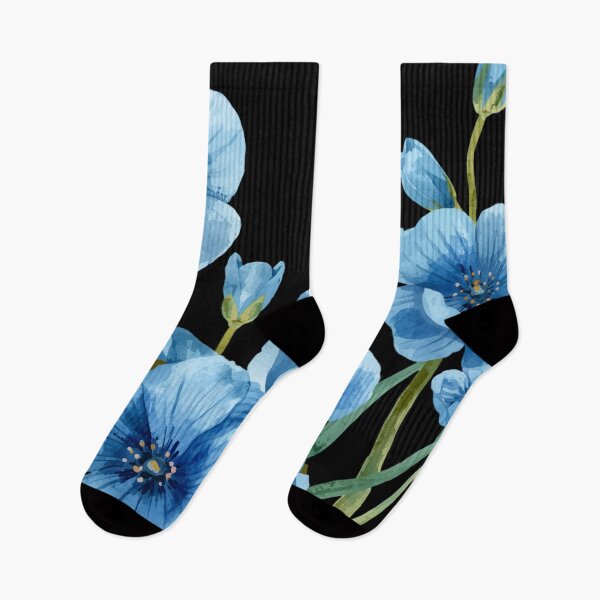Item preview,  Blue flowers watercolor  designed and sold by uunaa.