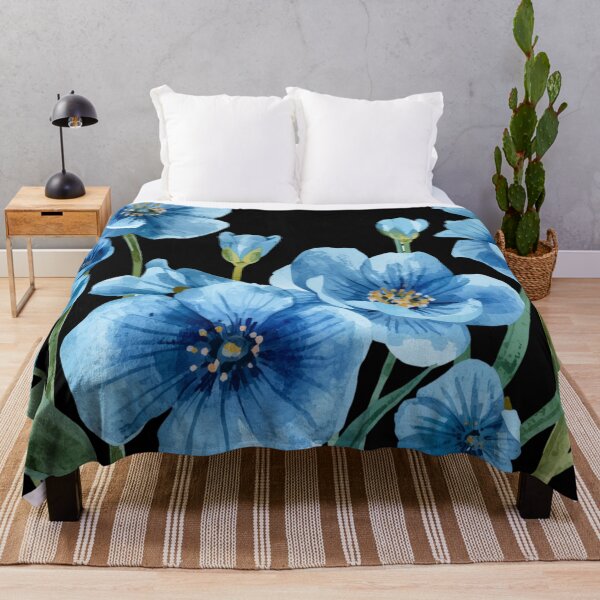 Item preview,  Blue flowers watercolor  designed and sold by uunaa.