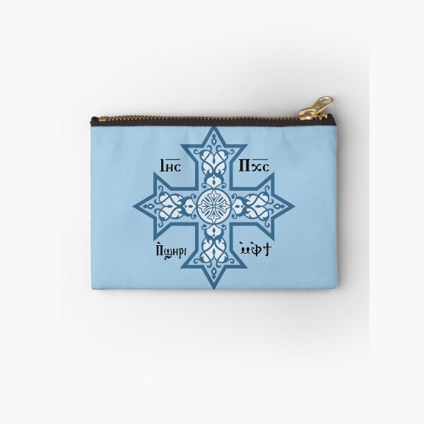Item preview, Coptic Cross Blue Icon designed and sold by sifis.
