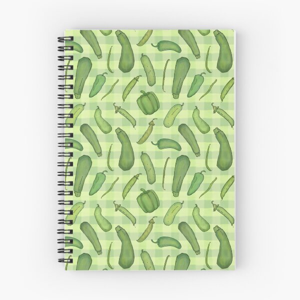 Item preview, Green Gingham veggie print, garden vegetable illustrations designed and sold by EmmaSB-Designs.
