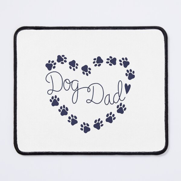 Item preview, Dog Dad Heart Paw Print Script Tee designed and sold by Dmo3HarkoArt.
