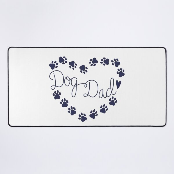 Item preview, Dog Dad Heart Paw Print Script Tee designed and sold by Dmo3HarkoArt.