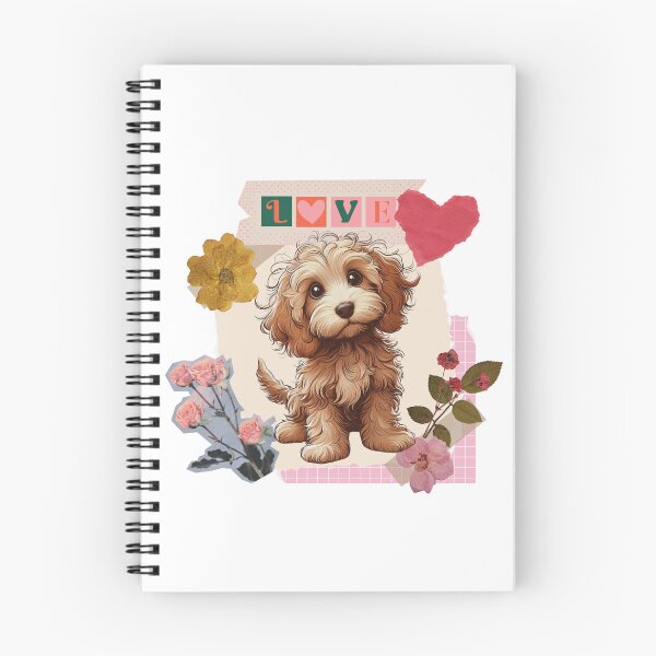 Item preview, Cute Cockapoo Puppy – Scrapbook Style Dog designed and sold by happiecatstore.