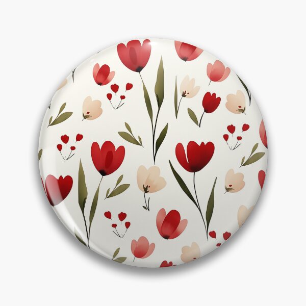 Item preview, Minimalist Red Tulip Flora designed and sold by DreamyLayer.