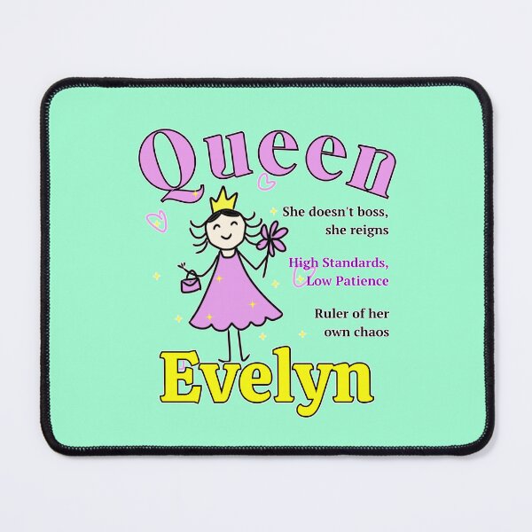 Item preview, Queen Evelyn - Personalized Name Gift - Doodle Style designed and sold by illeN-Art-World.