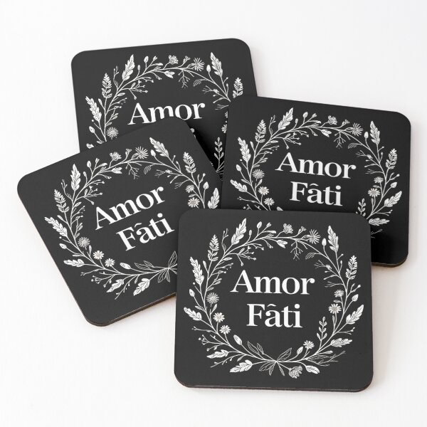 Item preview, Womens Stoic Minimalist Tee for Women Men Amor Fati Floral Wreat designed and sold by raeganluskanor.