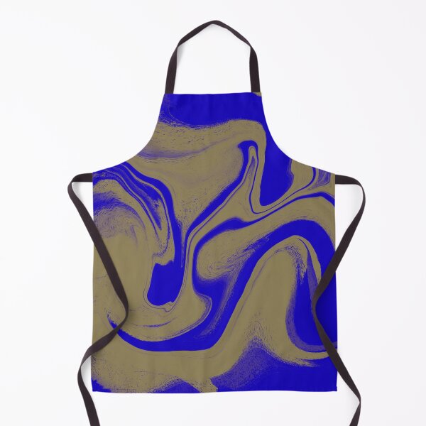 Item preview, Royal Cobalt & Gold Sand: Bold Abstract Liquid Marble designed and sold by CaramelCo.