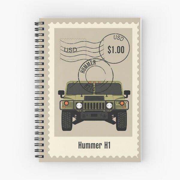 Item preview, Hummer H1 Military Off-Road Vintage Postage Stamp Art designed and sold by Motorline44.