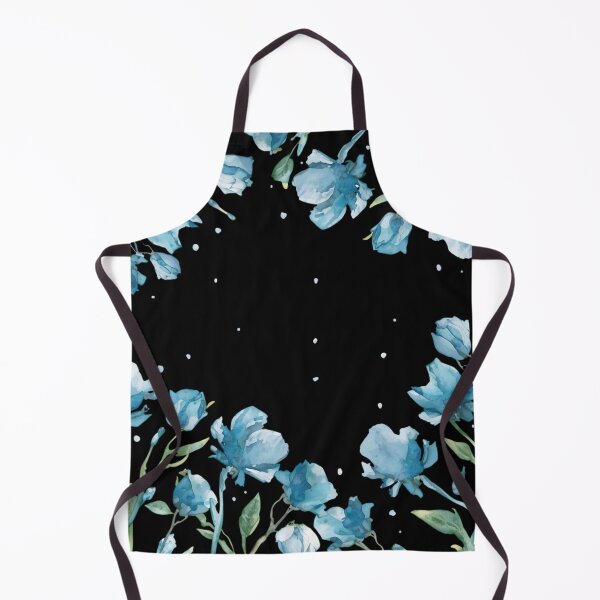 Item preview, Blue flowers watercolor designed and sold by uunaa.