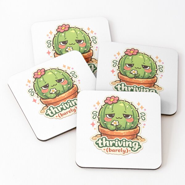 Item preview, Thriving Barely Funny Cute Cactus Design designed and sold by Naviora.