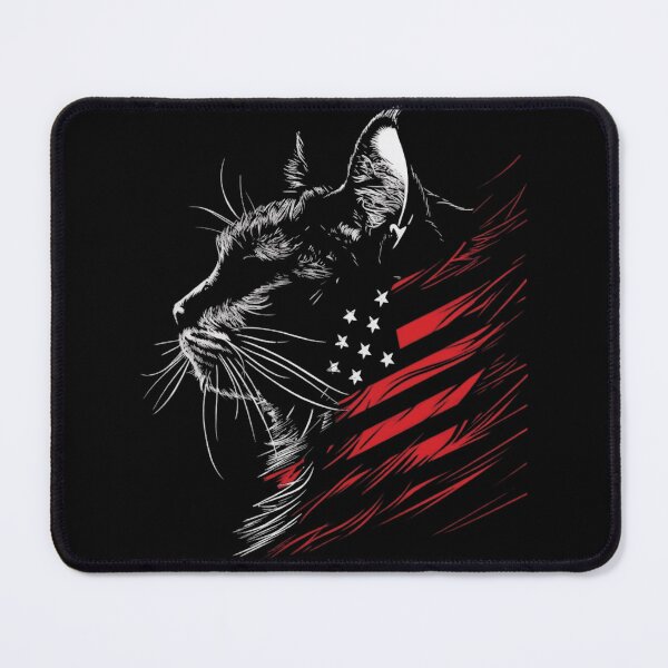 Artikelvorschau, Patriotische Katze mit amerikanischer Flagge – Patriotische Katze entworfen und verkauft von trendnest_shop.