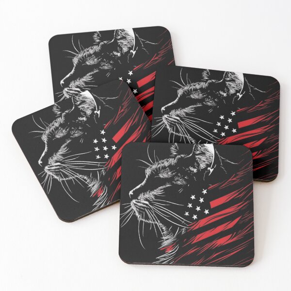 Item preview, Patriotic American Flag Cat - Patriotic Feline designed and sold by trendnest_shop.