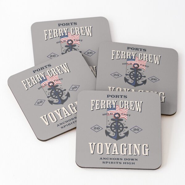 Item preview, Ports Ferry Crew Voyaging - Hold Fast, Anchors Down Spirits High designed and sold by Pouls and Prints.