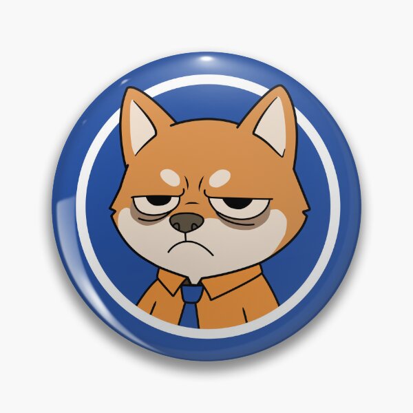 Item preview, Grumpy Office Dog | Funny Dog Sticker for Laptop | Sarcastic Dog Gift designed and sold by TheNicheNest.