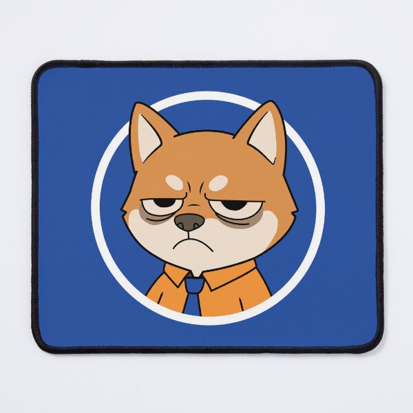 Item preview, Grumpy Office Dog | Funny Dog Sticker for Laptop | Sarcastic Dog Gift designed and sold by TheNicheNest.