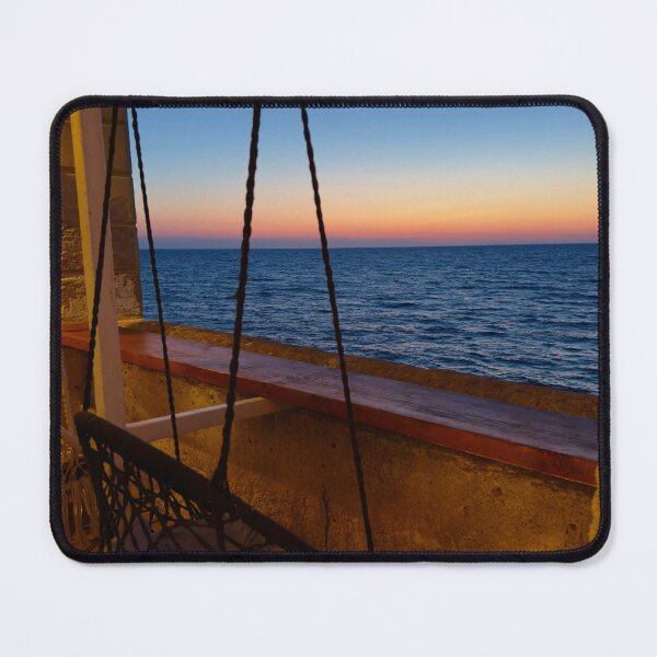 Item preview, Serene Sunset View from a Hanging Chair by the Sea designed and sold by SGphotografy.