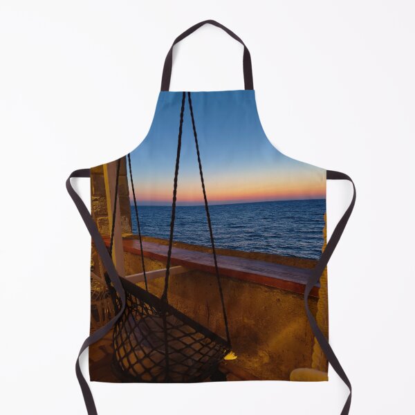 Item preview, Serene Sunset View from a Hanging Chair by the Sea designed and sold by SGphotografy.