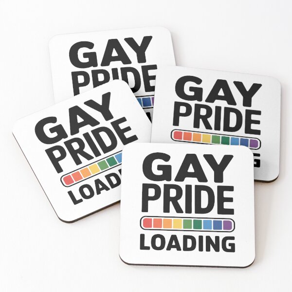 Item preview, Gay Pride Loading Funny LGBTQ+ Rainbow Pride Quote designed and sold by Say It With Ink.