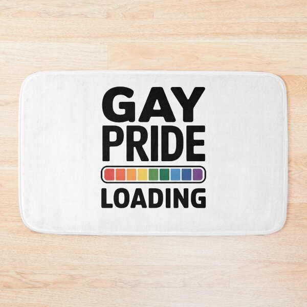 Item preview, Gay Pride Loading Funny LGBTQ+ Rainbow Pride Quote designed and sold by Say It With Ink.