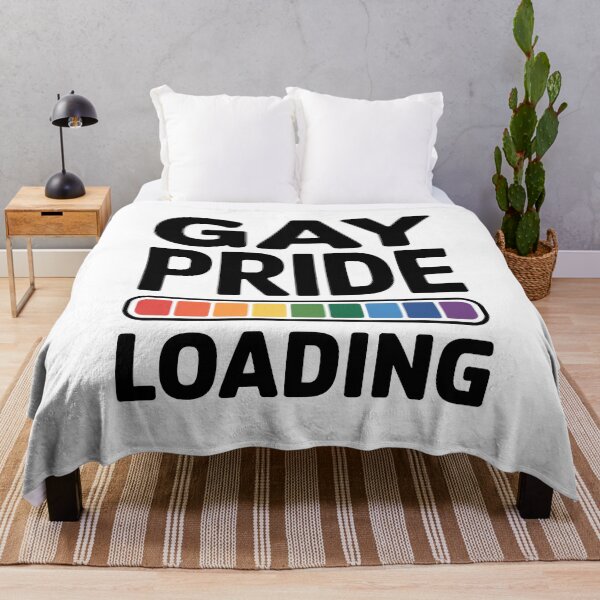 Item preview, Gay Pride Loading Funny LGBTQ+ Rainbow Pride Quote designed and sold by Say It With Ink.
