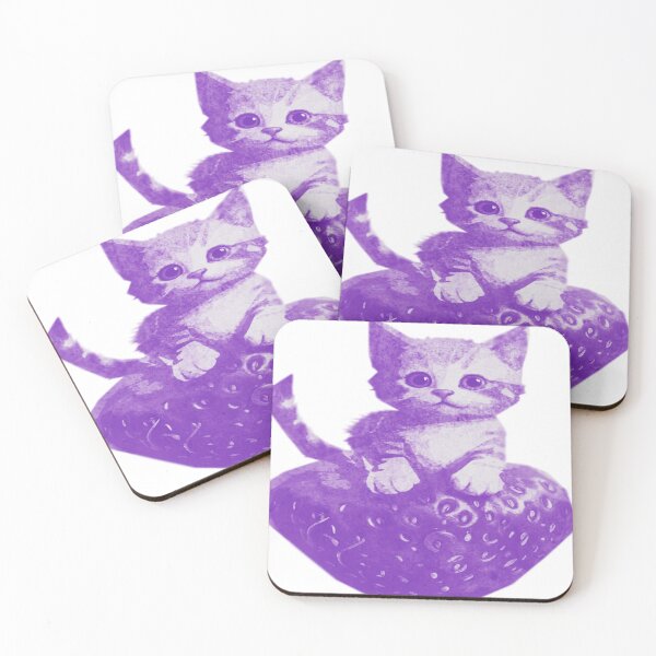 Item preview, Kitten in a Strawberry designed and sold by kinpirks.