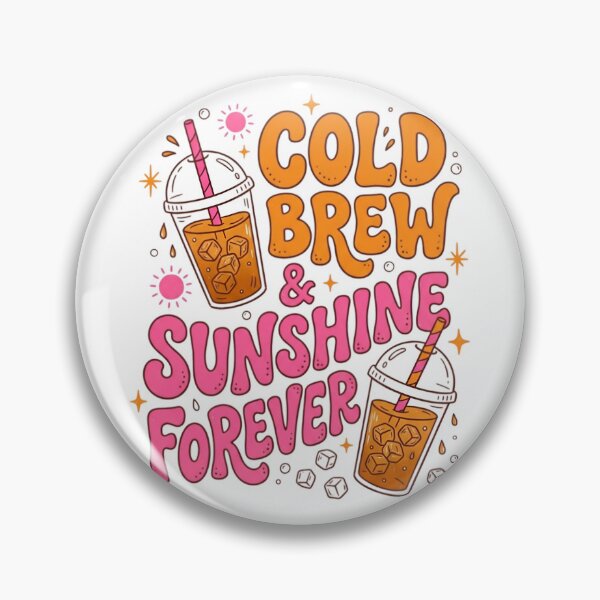 Item preview, Retro Cold Brew and Sunshine Coffee Illustration designed and sold by aashcreat.