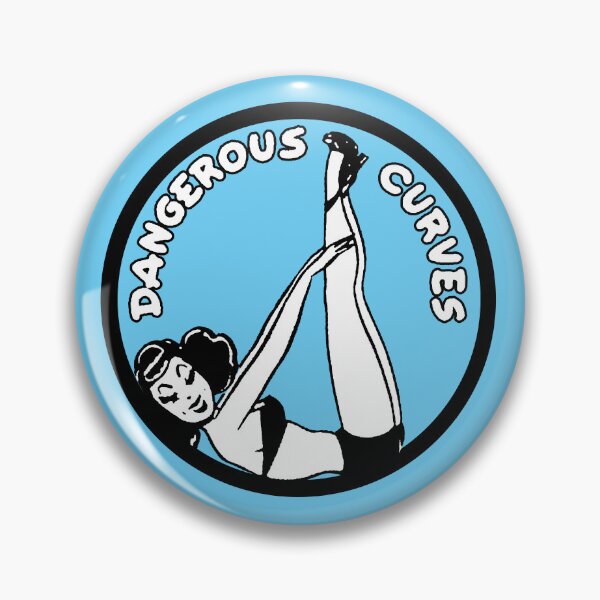 Item preview, Dangerous Curves Rockabilly Hot Rod Vintage Pin Up Rebel Girl Pop Art designed and sold by wmxdesign.