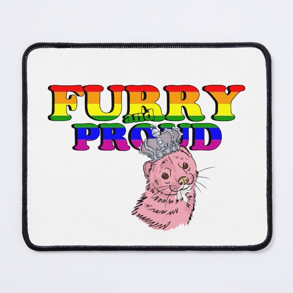 Item preview, Furry and proud pink weasel designed and sold by belettelepink.