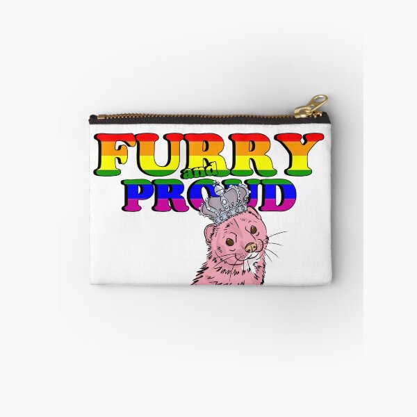 Item preview, Furry and proud pink weasel designed and sold by belettelepink.