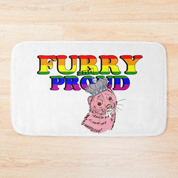 Item preview, Furry and proud pink weasel designed and sold by belettelepink.