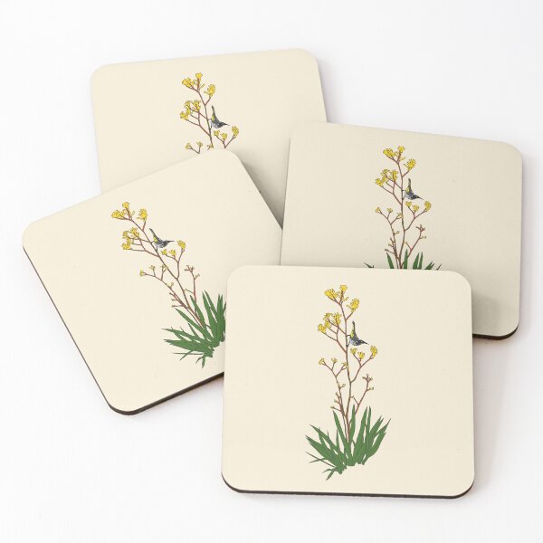 Item preview, Honeyeater on Kangaroo Paws designed and sold by Koishi Photography.