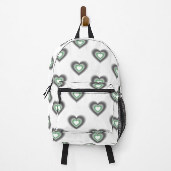 Item preview, Black and dark green blurry hearts designed and sold by serenebookworm.