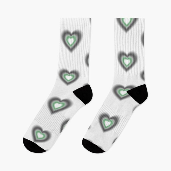 Item preview, Black and dark green blurry hearts designed and sold by serenebookworm.