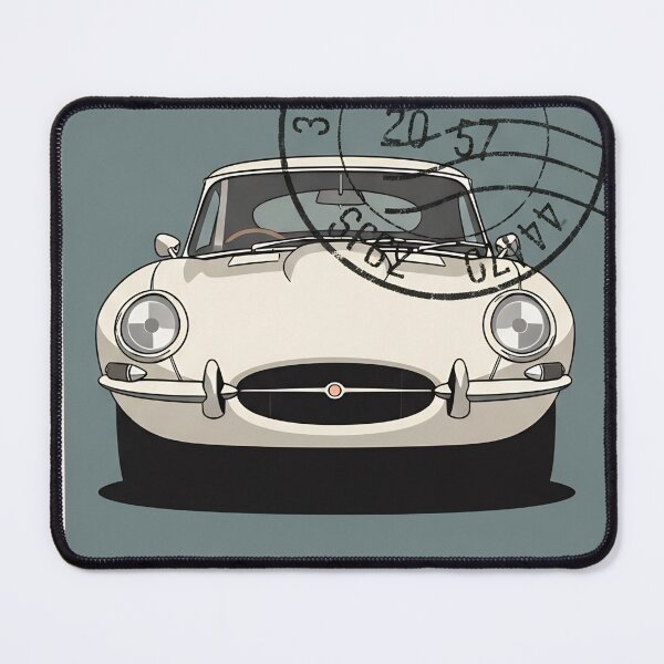 Item preview, Jaguar E-Type Series 1 British Classic Vintage Postage Stamp Art designed and sold by Motorline44.