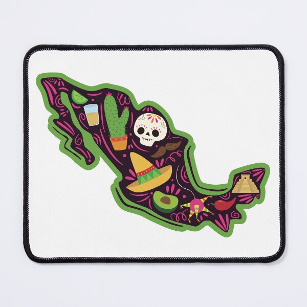 Item preview, Festive Mexican Map designed and sold by the-craft-shop.