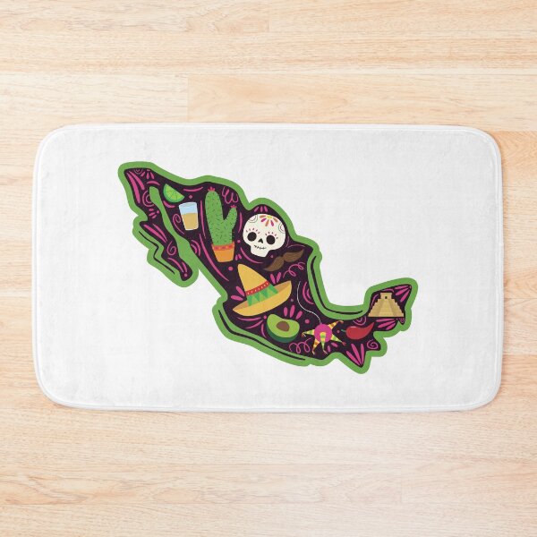 Item preview, Festive Mexican Map designed and sold by the-craft-shop.