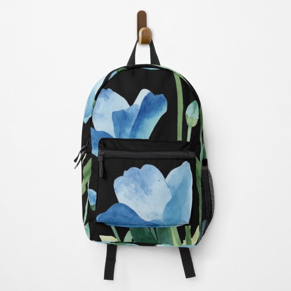 Item preview, Blue flowers watercolor designed and sold by uunaa.