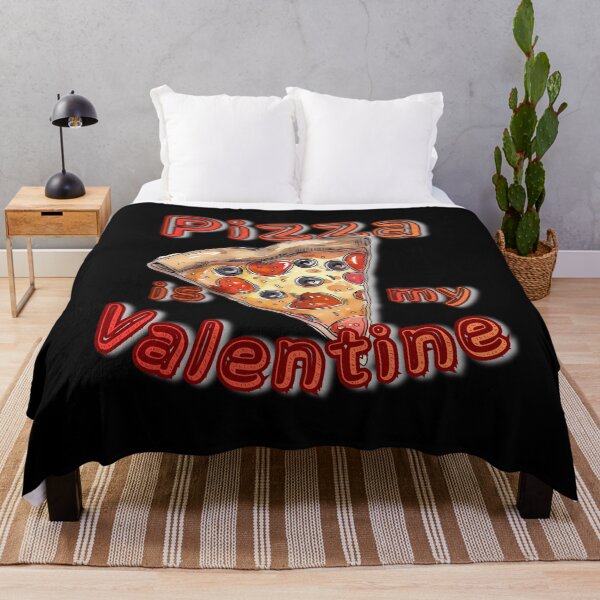 Item preview, Pizza Is My Valentine Heart Shaped Pepperoni Watercolor Art designed and sold by illeN-Art-World.