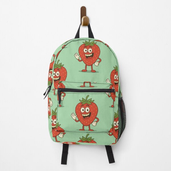 Item preview, Cute Strawberry Character Funny Fruit Cartoon Art designed and sold by Agiftery.