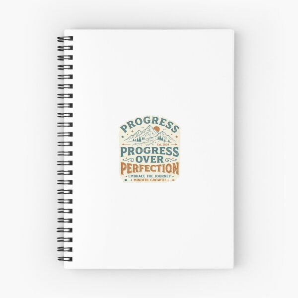 Item preview, Progress Over Perfection Vintage Mountain Graphic designed and sold by KhanSketches.