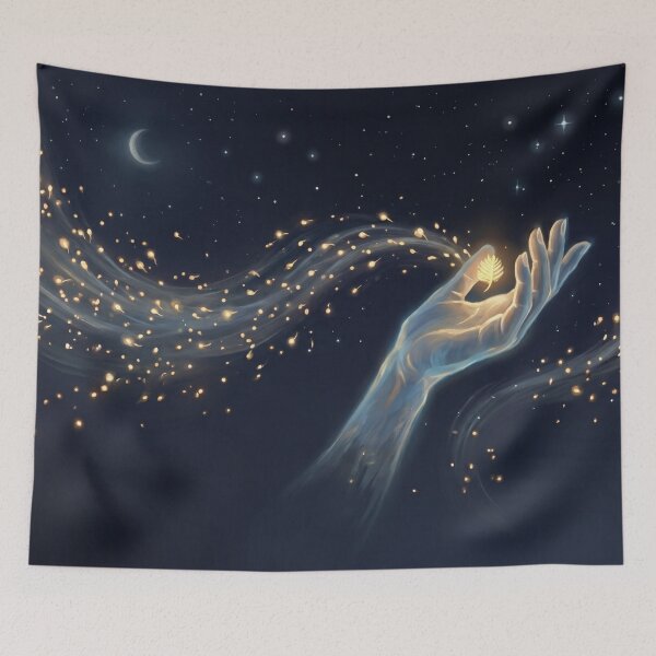 Item preview, The Midnight Fern Seed | Midsummer Summer Solstice Folklore Art designed and sold by Englandbear.