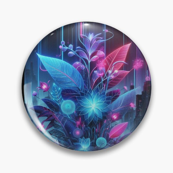 Item preview, Cyber Botanical – Futuristic Nature Fusion Art designed and sold by Dogandesighn.
