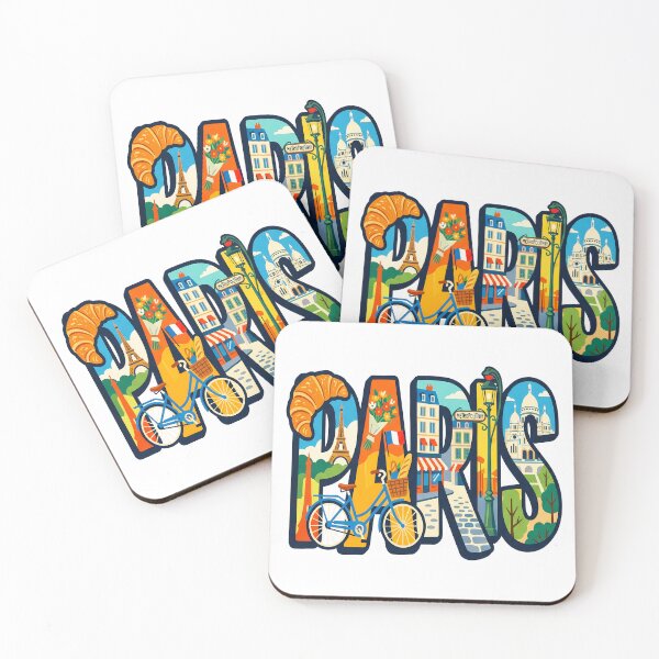 Item preview, Paris France Travel Typography French Culture  designed and sold by sky11PP.