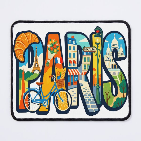 Item preview, Paris France Travel Typography French Culture designed and sold by sky11PP.